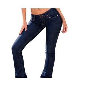 Y2K Levi's 524 Too Superlow Skinny Jeans 5M/28 Dark Wash Low Rise